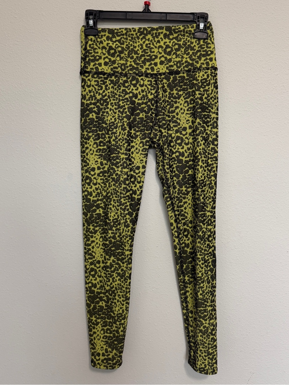 Women's Olive Green Leopard Print Leggings